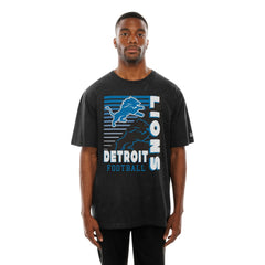 Detroit Lions New Era Enzyme Washed Oversized T-Shirt - Black cheap