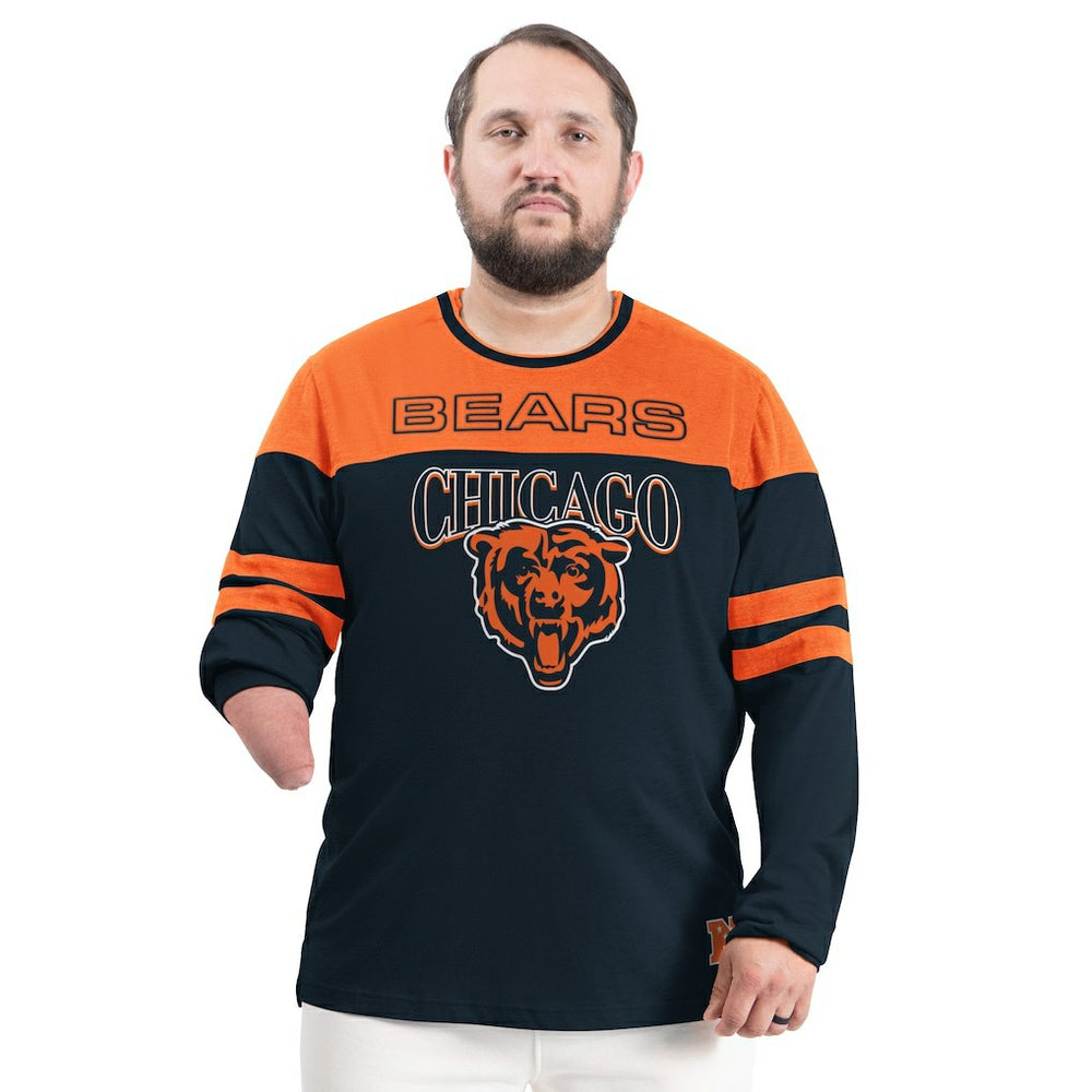 Chicago Bears G-III Sports by Carl Banks Adaptive Outlast Long Sleeve T-Shirt - Navy/Orange on sale