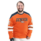 Denver Broncos G-III Sports by Carl Banks Adaptive Lord Stanley Crewneck Sweatshirt - Orange online