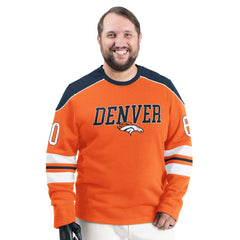 Denver Broncos G-III Sports by Carl Banks Adaptive Lord Stanley Crewneck Sweatshirt - Orange online