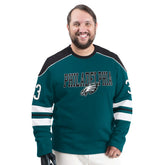 Philadelphia Eagles G-III Sports by Carl Banks Adaptive Lord Stanley Crewneck Sweatshirt - Midnight Green online