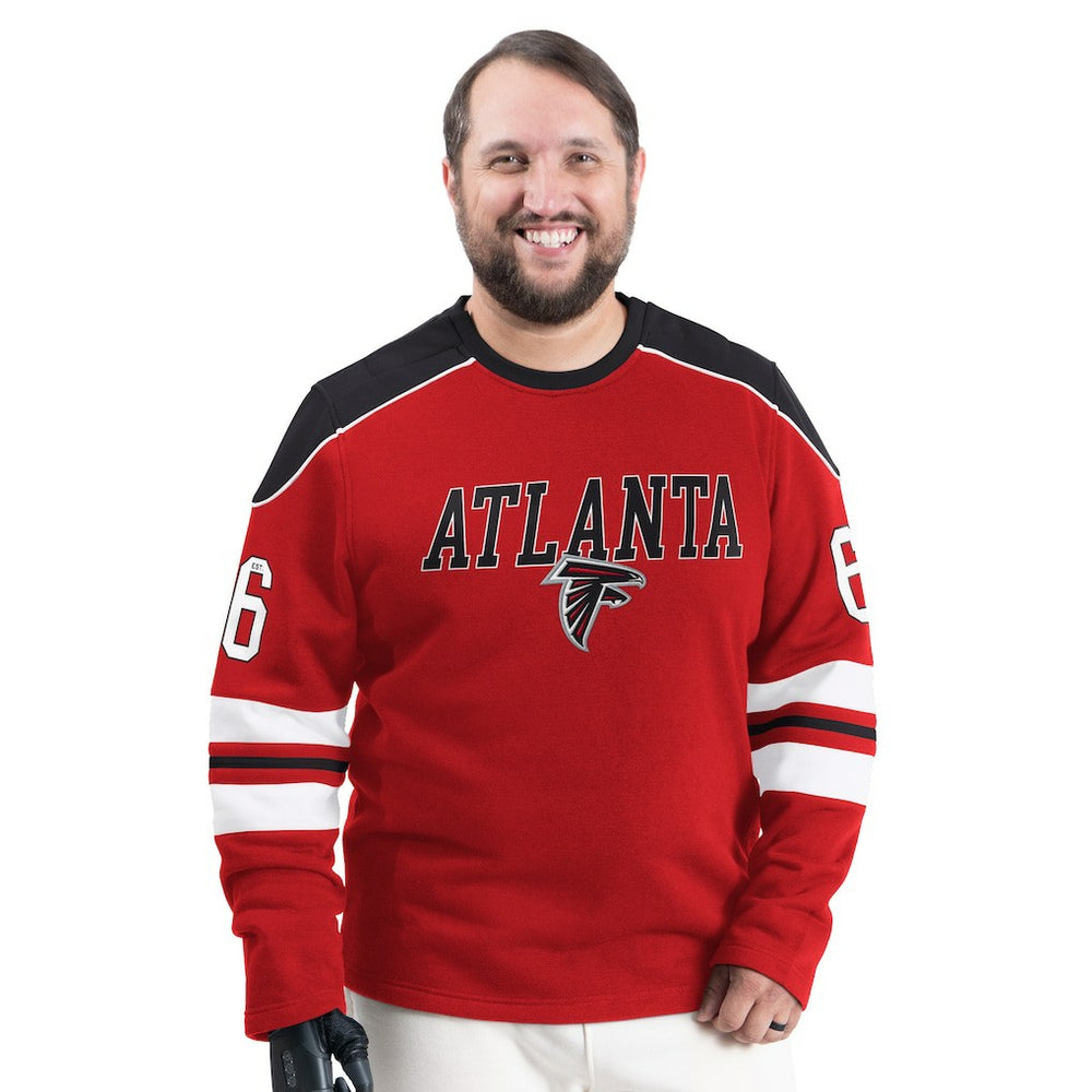Atlanta Falcons G-III Sports by Carl Banks Adaptive Lord Stanley Crewneck Sweatshirt - Red sale