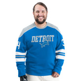 Detroit Lions G-III Sports by Carl Banks Adaptive Lord Stanley Crewneck Sweatshirt - Blue cheap