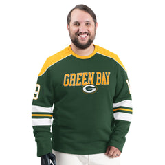 Green Bay Packers G-III Sports by Carl Banks Adaptive Lord Stanley Crewneck Sweatshirt - Green discount