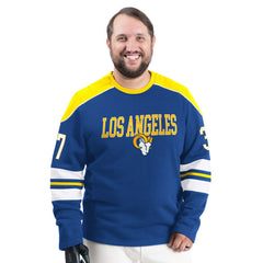 Los Angeles Rams G-III Sports by Carl Banks Adaptive Lord Stanley Crewneck Sweatshirt - Royal sale