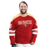 San Francisco 49ers G-III Sports by Carl Banks Adaptive Lord Stanley Crewneck Sweatshirt - Scarlet cheap