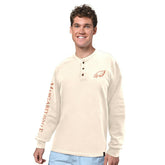Philadelphia Eagles Margaritaville Five O'Clock Henley Long Sleeve T-Shirt - Cream online
