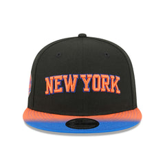 New York Knicks Jersey Hook Statement Edition 9FIFTY Snapback Hat - Black/Blue discount