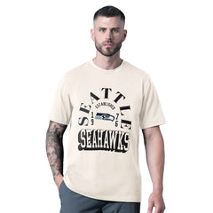Seattle Seahawks MSX by Michael Strahan Whiteout Vintage T-Shirt - White cheap