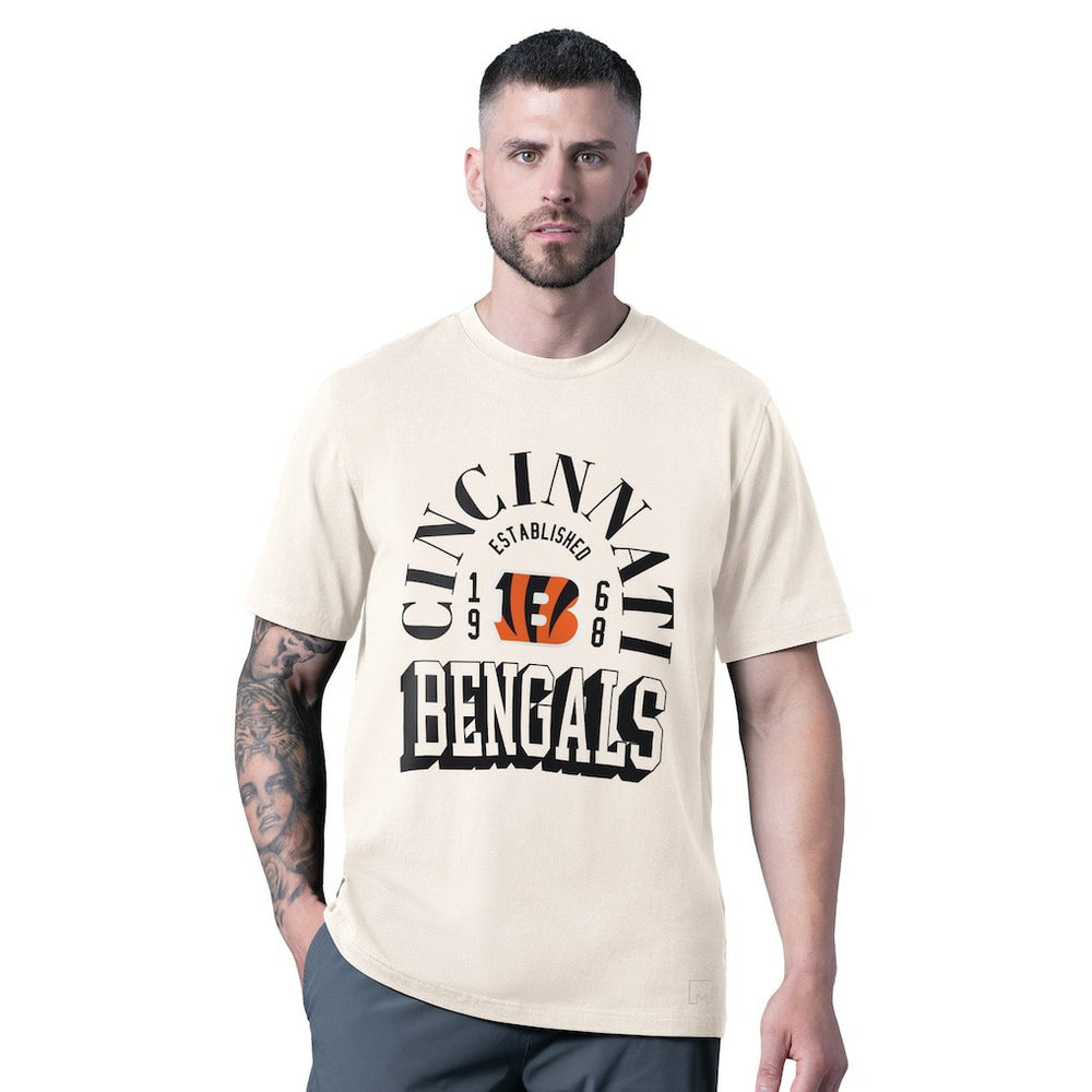 Cincinnati Bengals MSX by Michael Strahan Whiteout Vintage T-Shirt - White discount