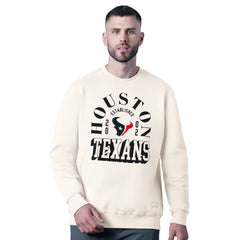 Houston Texans MSX by Michael Strahan Whiteout Tri-Blend Sweatshirt - White cheap