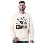 Las Vegas Raiders MSX by Michael Strahan Whiteout Tri-Blend Sweatshirt - White online