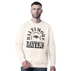 Baltimore Ravens MSX by Michael Strahan Whiteout Tri-Blend Sweatshirt - White discount