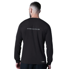 Pittsburgh Steelers MSX by Michael Strahan Forward Long-Sleeve T-Shirt - Black outlet