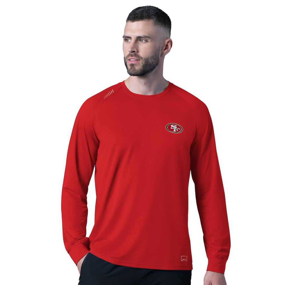 San Francisco 49ers MSX by Michael Strahan Forward Long-Sleeve T-Shirt - Red cheap