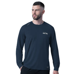 Seattle Seahawks MSX by Michael Strahan Forward Long-Sleeve T-Shirt - Navy online