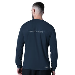 Seattle Seahawks MSX by Michael Strahan Forward Long-Sleeve T-Shirt - Navy online