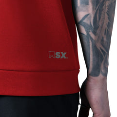 San Francisco 49ers MSX by Michael Strahan Tri-Blend Rebound Sleeveless Hoodie - Scarlet discount