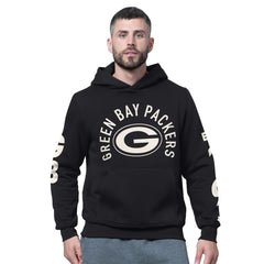 Green Bay Packers Starter Handoff Fleece Hoodie Sweatshirt - Black outlet