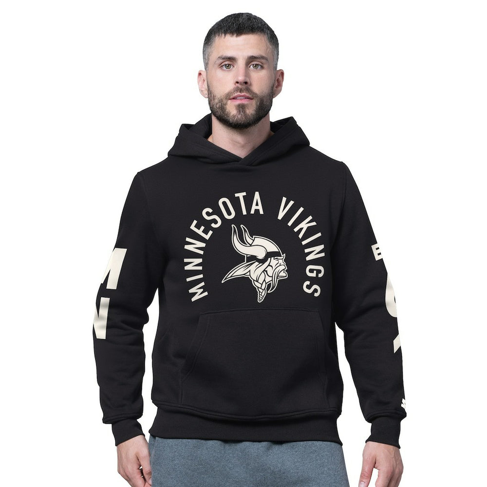 Minnesota Vikings Starter Handoff Fleece Hoodie Sweatshirt - Black sale