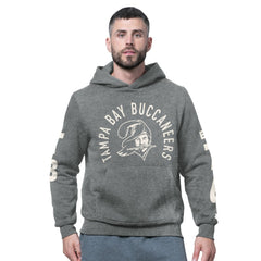 Tampa Bay Buccaneers Starter Handoff Vintage Logo Fleece Hoodie Sweatshirt - Charcoal on sale