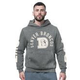 Denver Broncos Starter Handoff Vintage Logo Fleece Hoodie Sweatshirt - Charcoal cheap