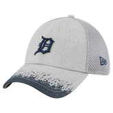 Detroit Tigers Visor Paint Splatter 39THIRTY Flex Hat Gray