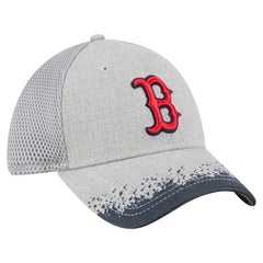 Boston Red Sox Visor Paint Splatter 39THIRTY Flex Hat Gray