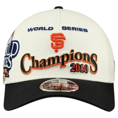 San Francisco Giants World Series 9FORTY M-Crown A-Frame Adjustable Hat Cream/Black