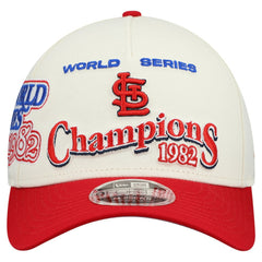 St. Louis Cardinals World Series 9FORTY M-Crown Adjustable Hat Cream/Red