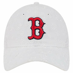 Boston Red Sox Women's Floral Mesh 9TWENTY Adjustable Hat White