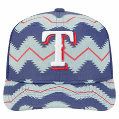 Texas Rangers Aztec Denim 9SEVENTY Adjustable Hat Denim/Royal