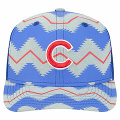 Chicago Cubs Aztec Denim 9SEVENTY Adjustable Hat Denim/Royal