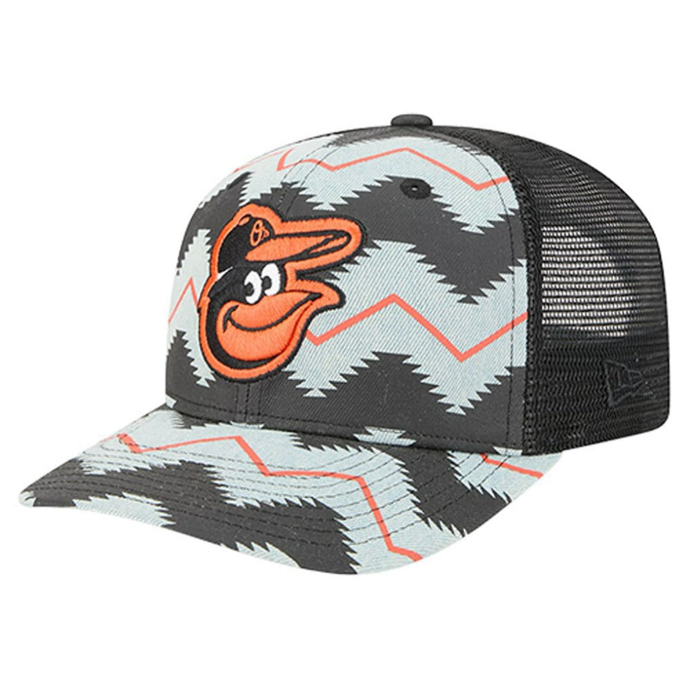 Baltimore Orioles Aztec Denim 9SEVENTY Adjustable Hat Denim/Black