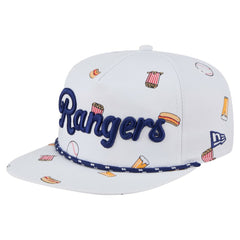 Texas Rangers Team Cheer Rope 19TWENTY Adjustable Hat White