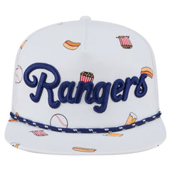 Texas Rangers Team Cheer Rope 19TWENTY Adjustable Hat White