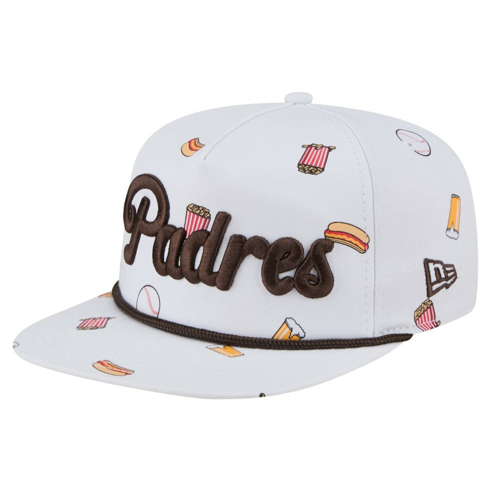 San Diego Padres Team Cheer Rope 19TWENTY Adjustable Hat White