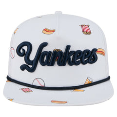 New York Yankees Team Cheer Rope 19TWENTY Adjustable Hat White