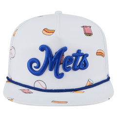 New York Mets Team Cheer Rope 19TWENTY Adjustable Hat White