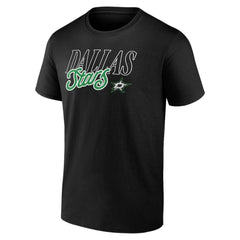 Dallas Stars Script T-Shirt - Black T-shirts