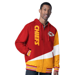 Kansas City Chiefs G-III Sports by Carl Banks Dual Threat Reversable Full-Zip Hooded Jacket - Red/Charcoal on sale