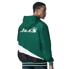 New York Jets G-III Sports by Carl Banks Dual Threat Reversable Full-Zip Hooded Jacket - Green/Charcoal for sale