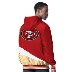 San Francisco 49ers G-III Sports by Carl Banks Dual Threat Reversable Full-Zip Hooded Jacket - Scarlet/Charcoal online