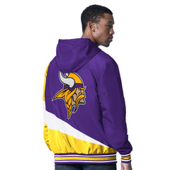 Minnesota Vikings G-III Sports by Carl Banks Dual Threat Reversable Full-Zip Hooded Jacket - Purple/Charcoal on sale