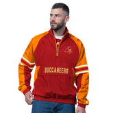Tampa Bay Buccaneers Starter Vintage Logo Prospect Half-Zip Pullover - Red outlet