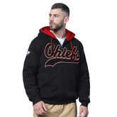 Kansas City Chiefs Starter Big Shot Full-Zip Double Hoodie - Black discount