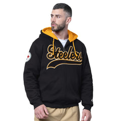 Pittsburgh Steelers Starter Big Shot Full-Zip Double Hoodie - Black online