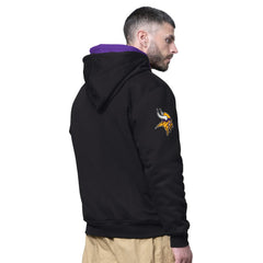 Minnesota Vikings Starter Big Shot Full-Zip Double Hoodie - Black outlet