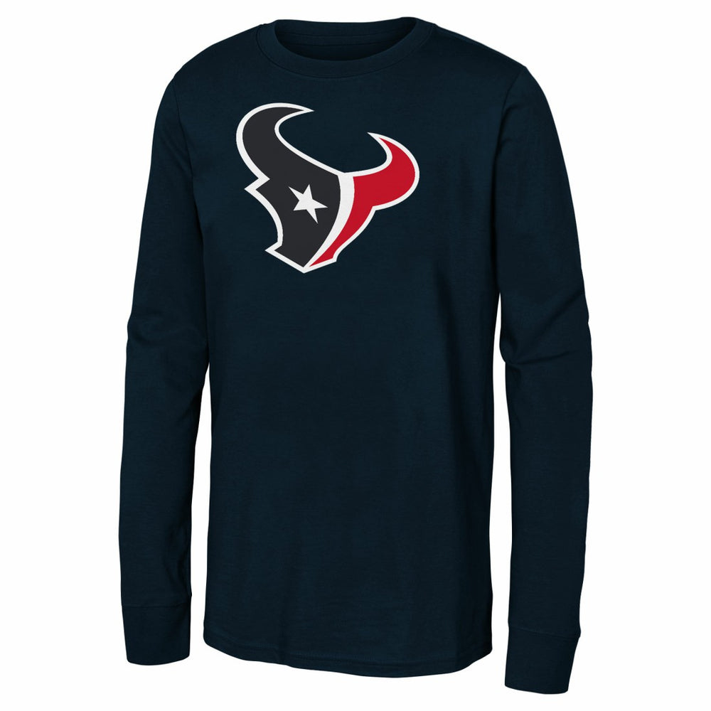 Houston Texans Youth Primary Logo Long Sleeve T-Shirt - Navy cheap