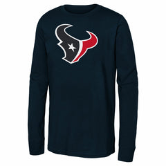 Houston Texans Youth Primary Logo Long Sleeve T-Shirt - Navy cheap
